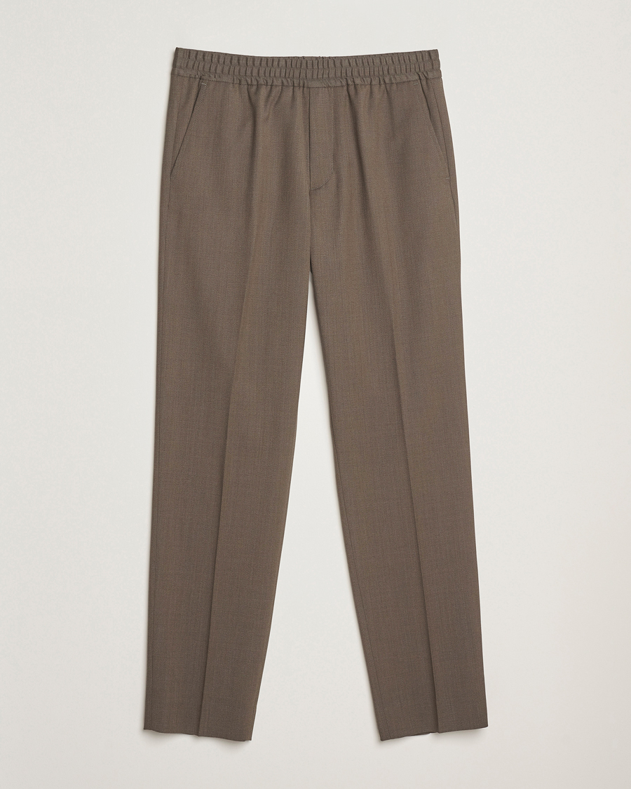Herr | Byxor | Filippa K | Theo Relaxed Wool Trousers Driftwood