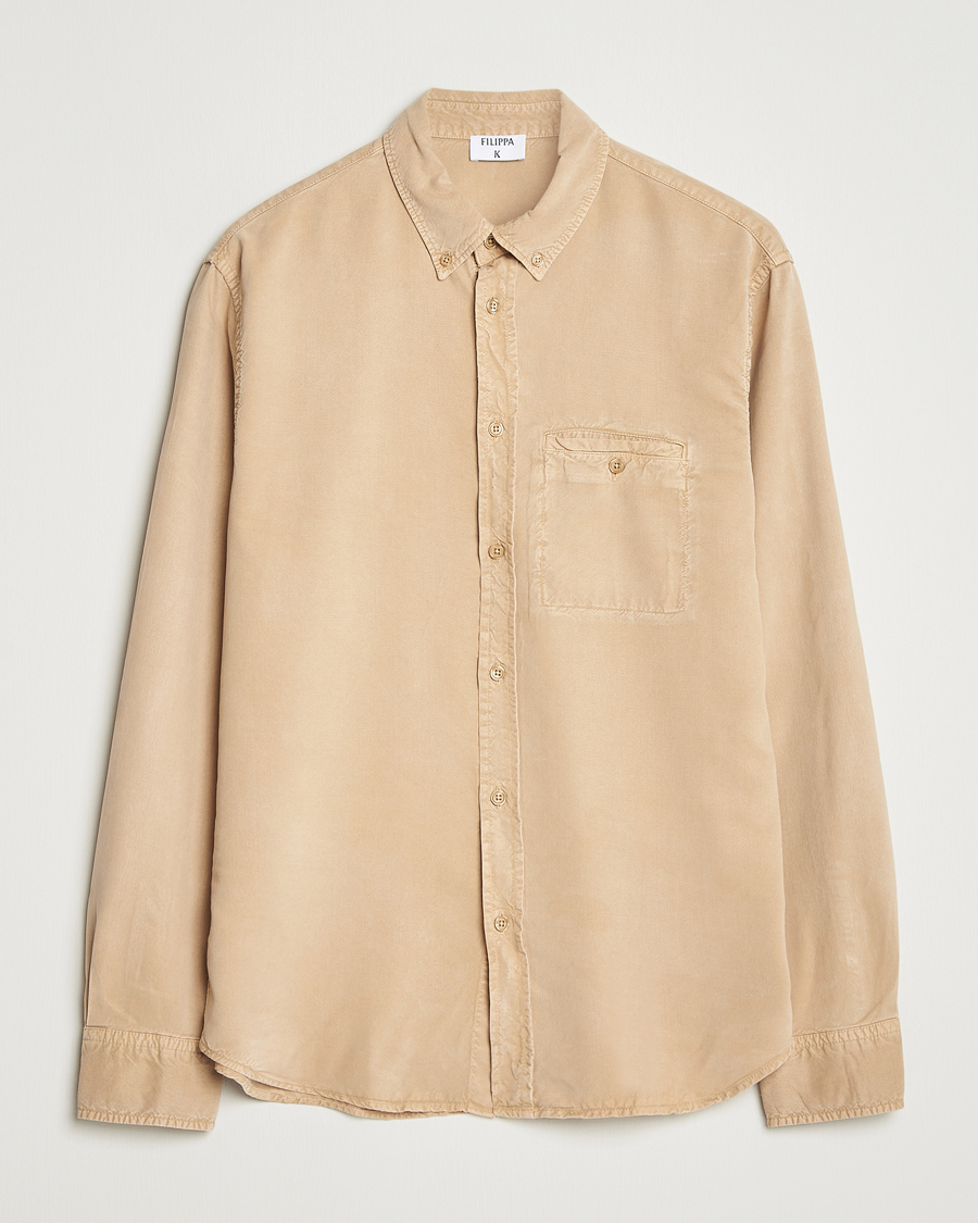 Herr | Skjortor | Filippa K | Zachary Lyocell Shirt Latte Beige