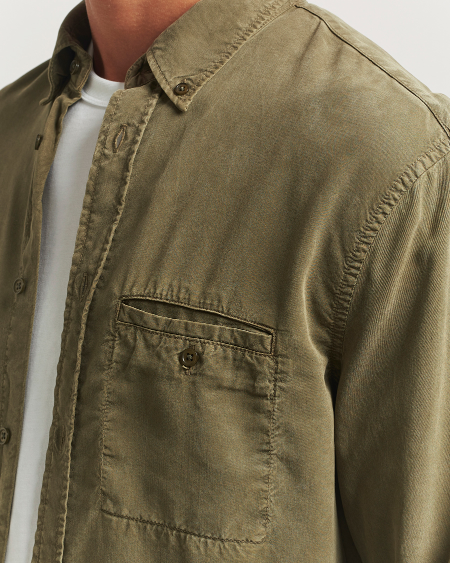 Herr | Skjortor | Filippa K | Zachary Lyocell Shirt Dark Olive