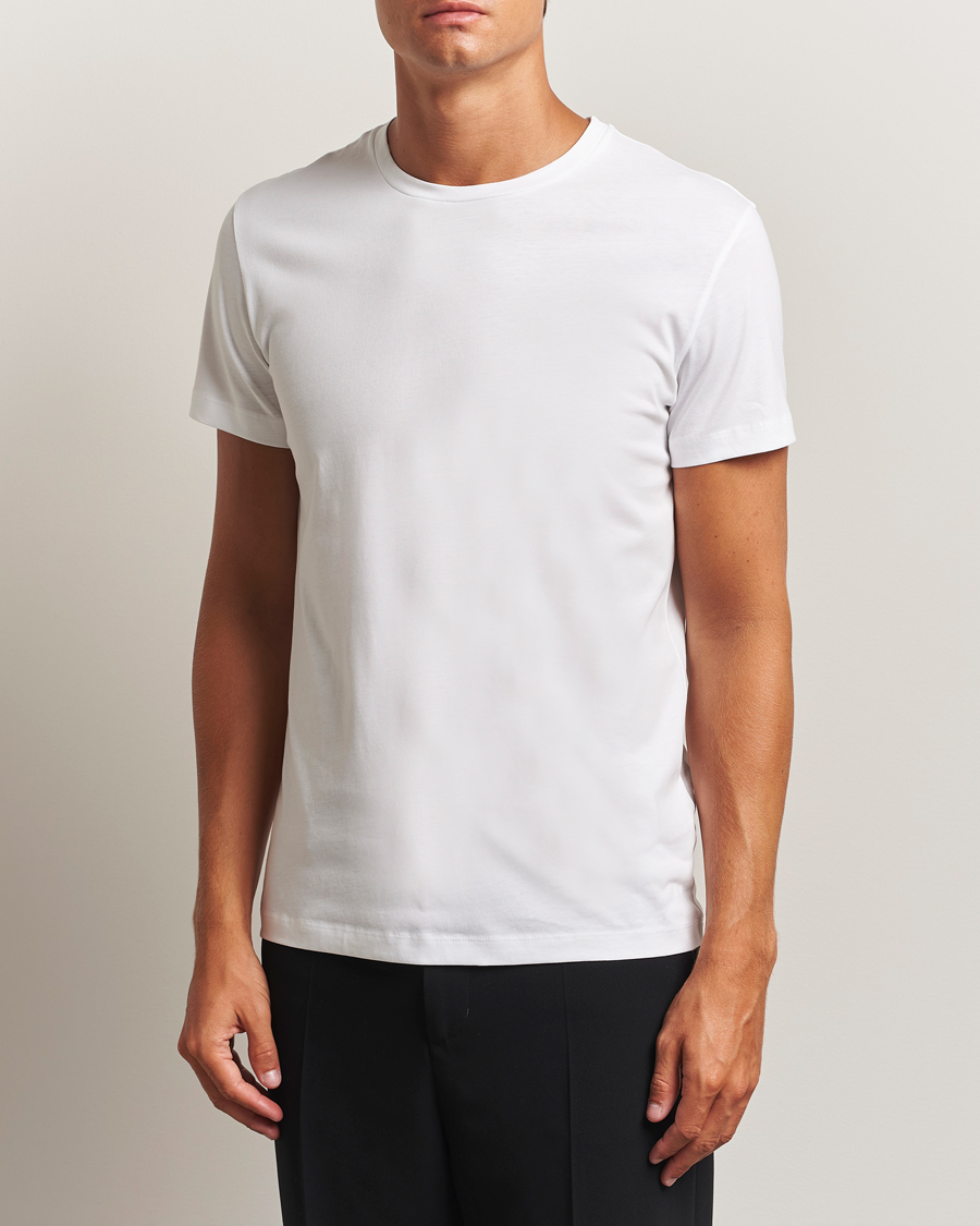 Herr | T-Shirts | Filippa K | Lightweight Cotton Crew Neck T-Shirt White
