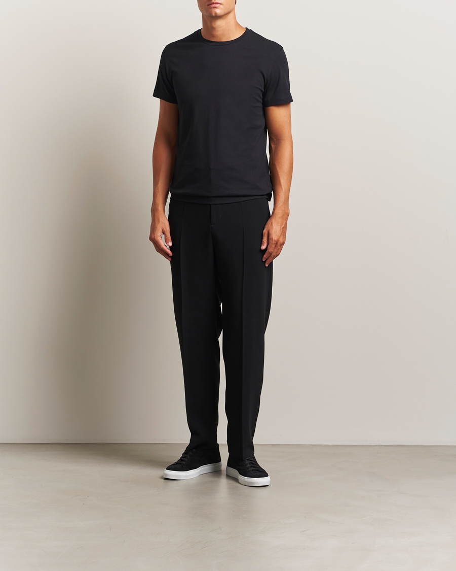 Herr | T-Shirts | Filippa K | Lightweight Cotton Crew Neck T-Shirt Black