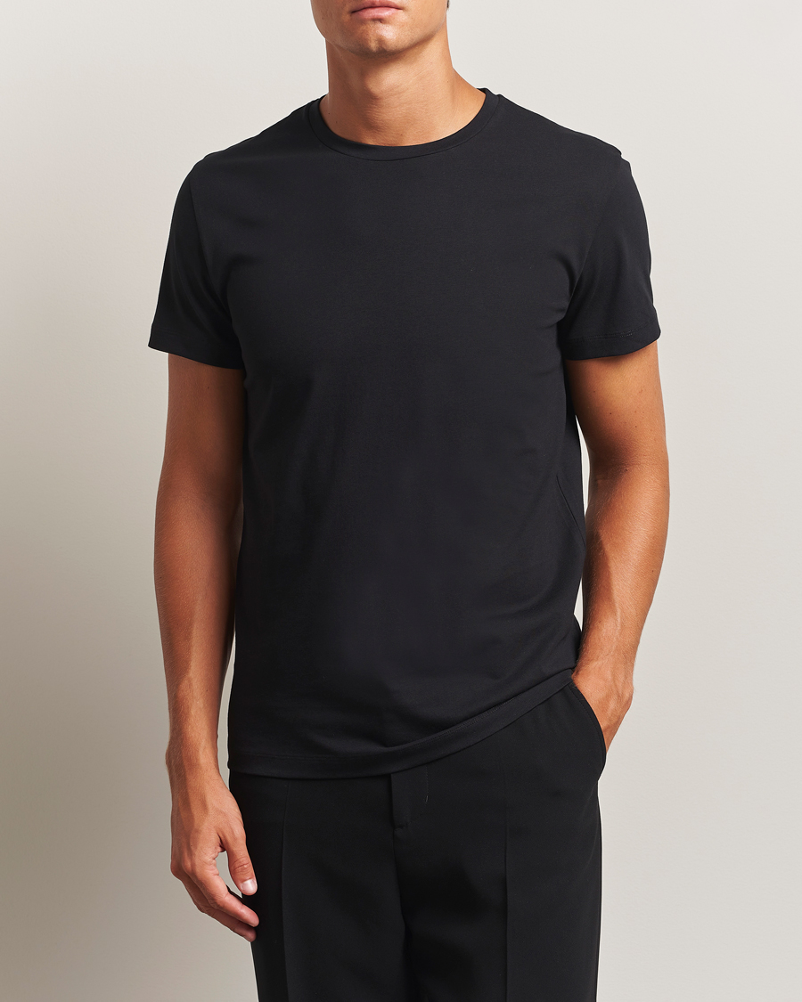 Herr | T-Shirts | Filippa K | Lightweight Cotton Crew Neck T-Shirt Black