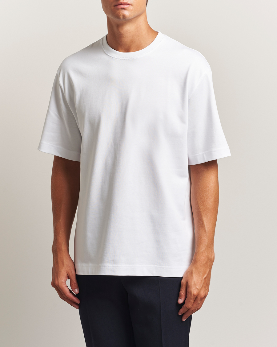Herr | T-Shirts | Filippa K | Heavy Cotton Crew Neck T-Shirt White