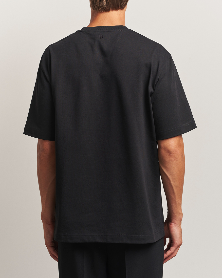 Herr | T-Shirts | Filippa K | Heavy Cotton Crew Neck T-Shirt Black