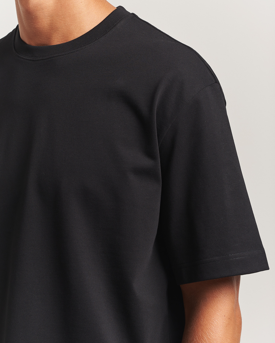 Herr | T-Shirts | Filippa K | Heavy Cotton Crew Neck T-Shirt Black