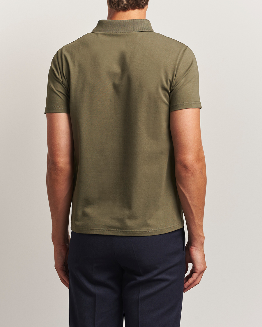Herr | Pikéer | Filippa K | Soft Lycra Polo T-Shirt Dark Olive