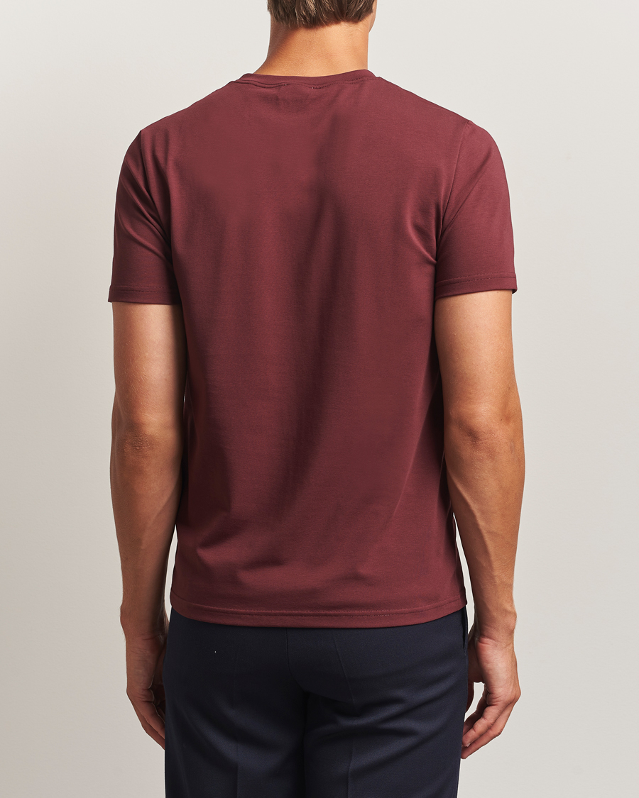 Herr | T-Shirts | Filippa K | Soft Lycra T-Shirt Burgundy