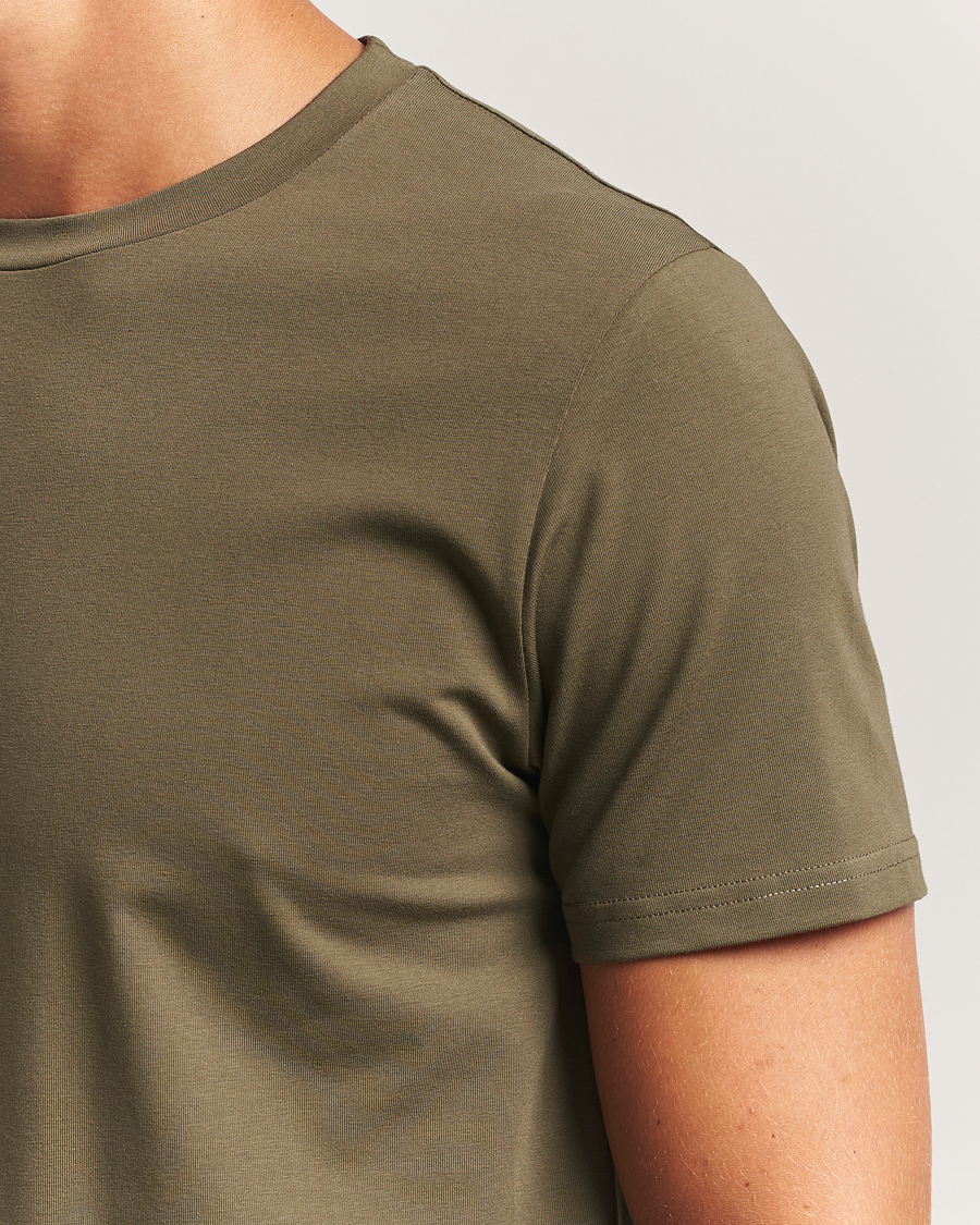 Herr | T-Shirts | Filippa K | Soft Lycra T-Shirt Dark Olive