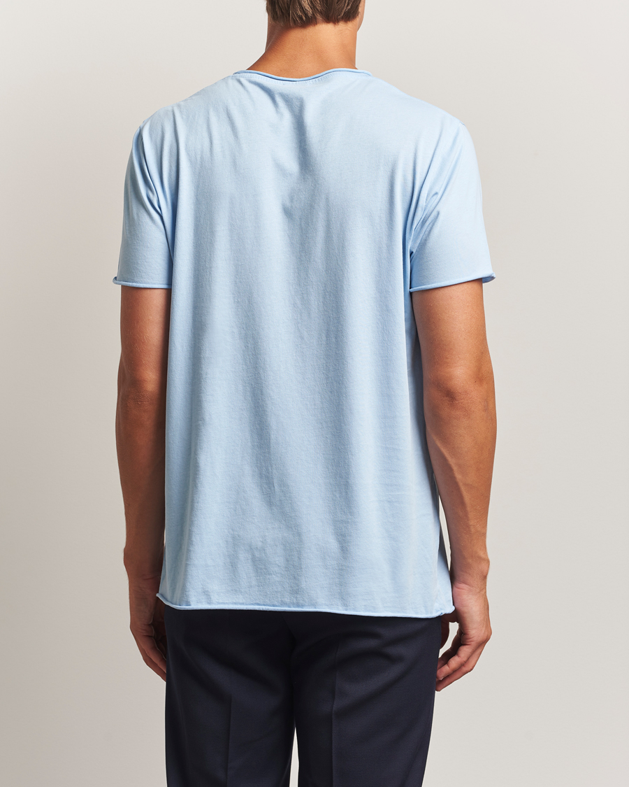 Herr | T-Shirts | Filippa K | Roll Neck Crew Neck T-Shirt Frost Blue