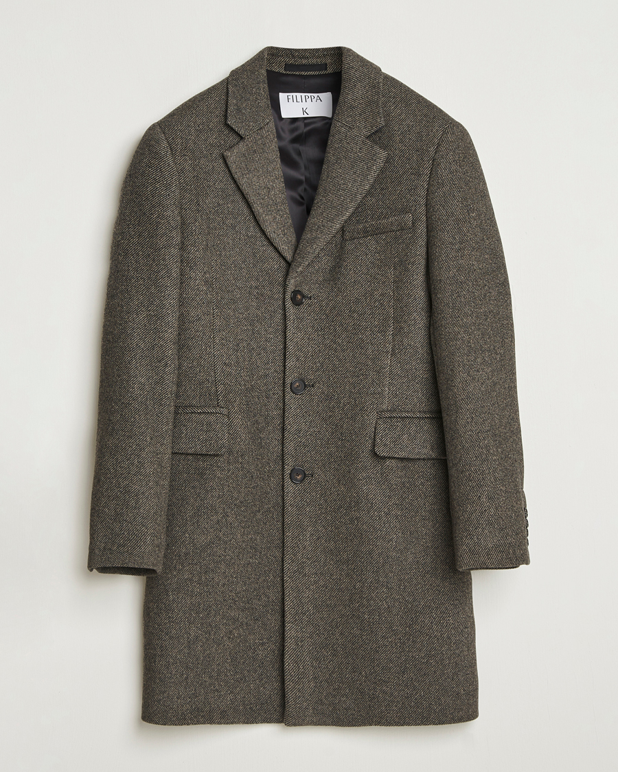 Herr | Jackor | Filippa K | William Wool Textured Coat Driftwood