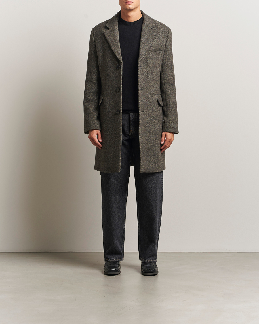 Herr | Jackor | Filippa K | William Wool Textured Coat Driftwood
