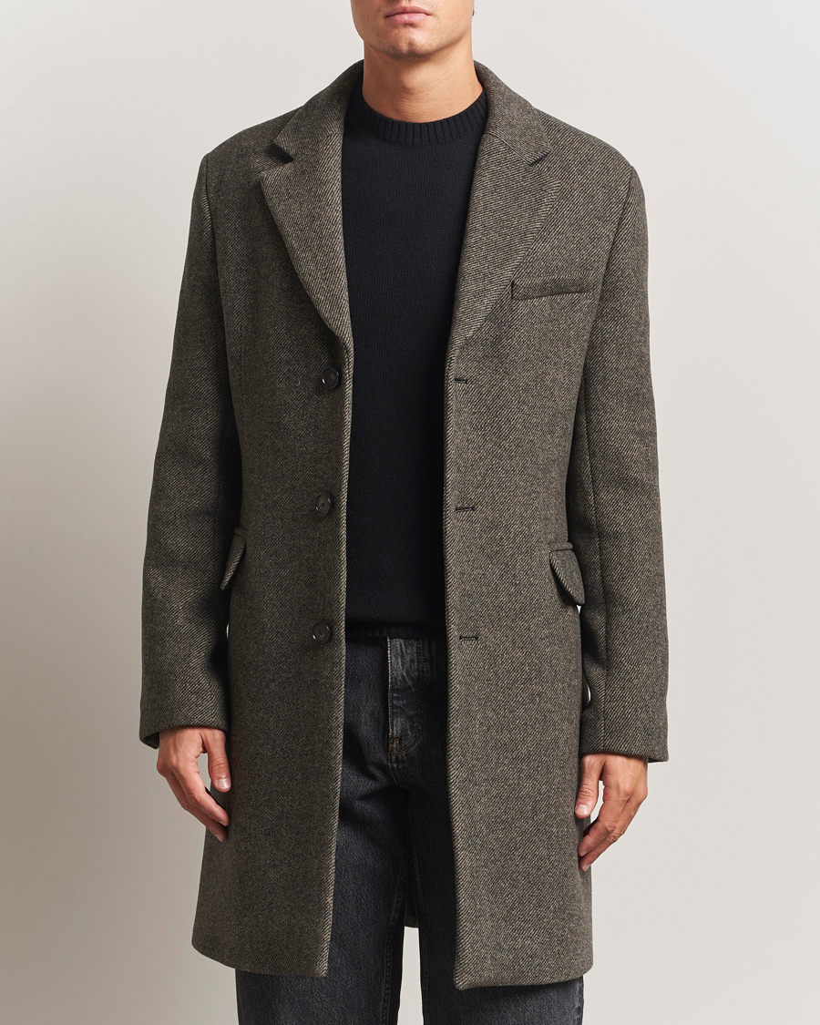 Herr | Jackor | Filippa K | William Wool Textured Coat Driftwood