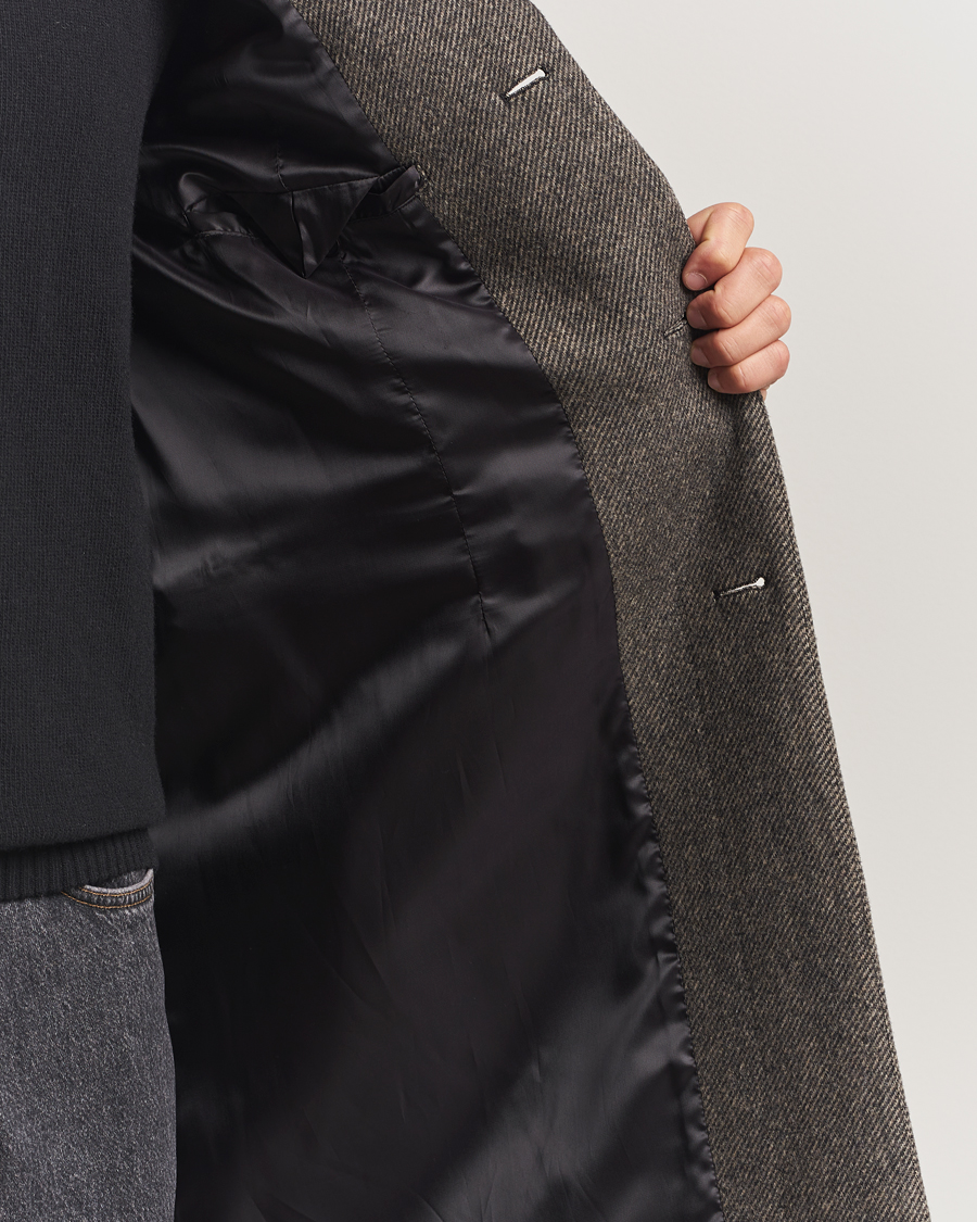 Herr | Jackor | Filippa K | William Wool Textured Coat Driftwood