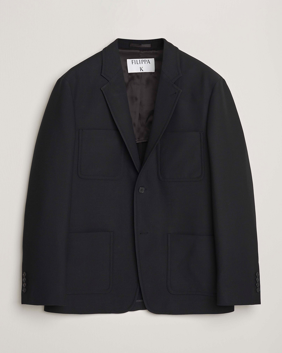 Herr | Kavajer | Filippa K | Riley Wool Workwear Blazer Black