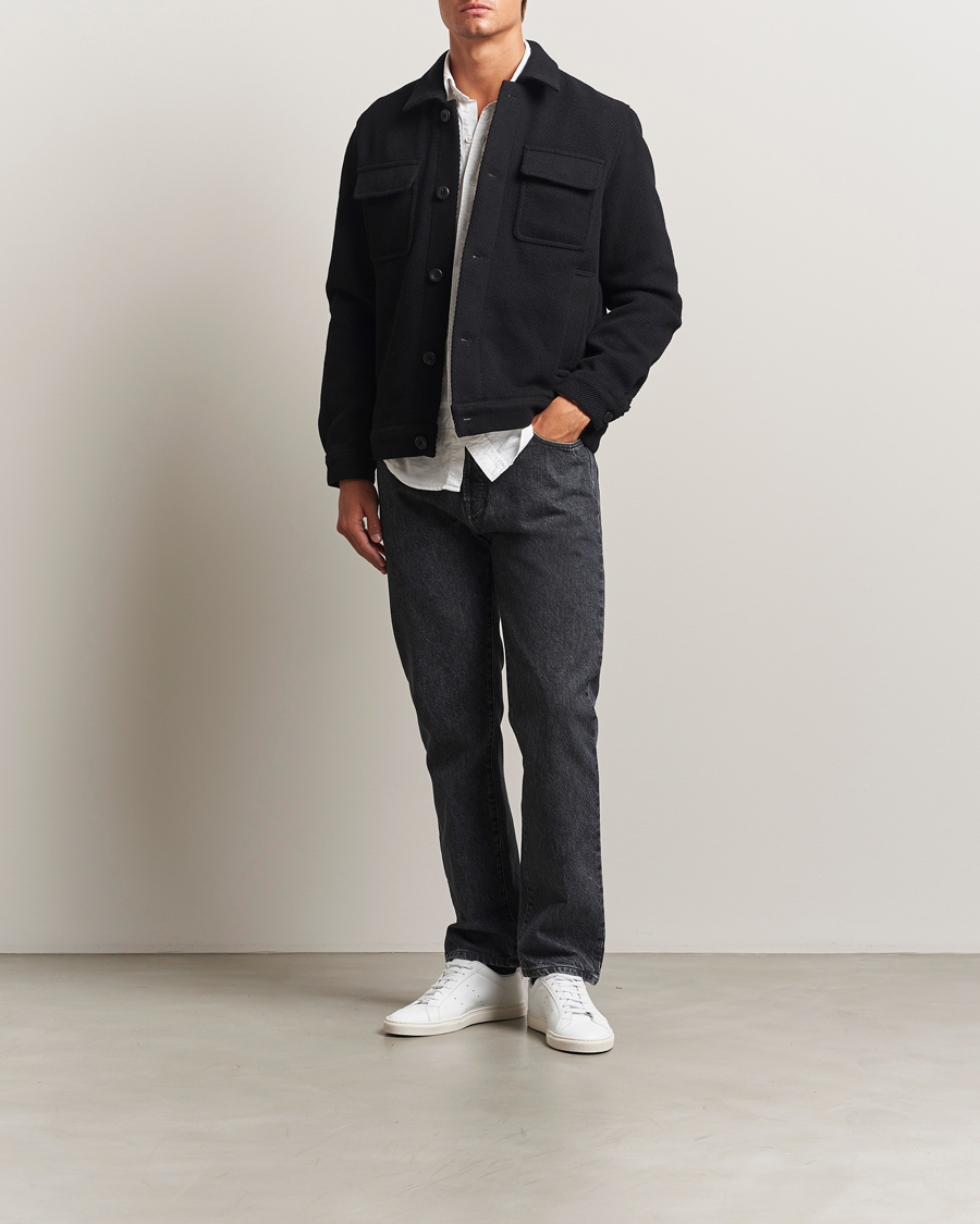 Herr | Jeans | Filippa K | Tapered Cropped Jeans Washed Black