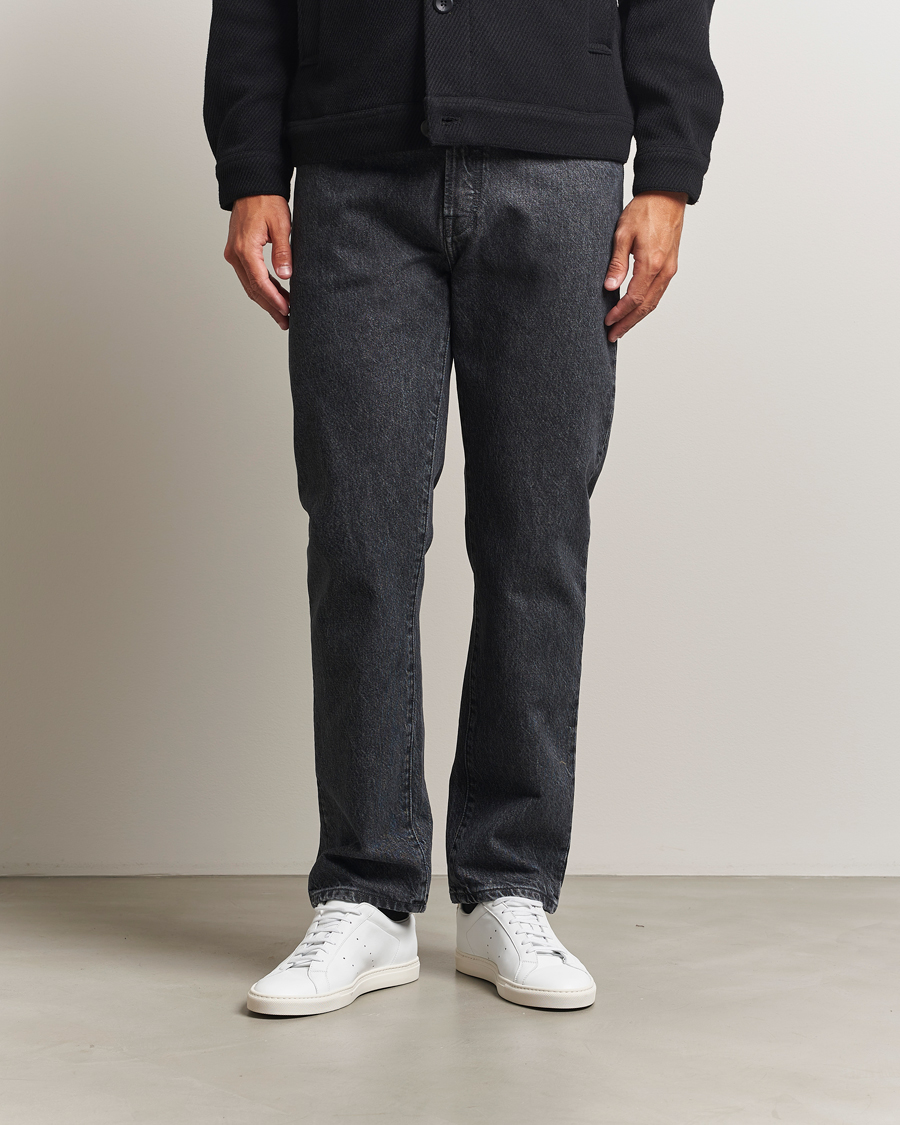 Herr | Jeans | Filippa K | Tapered Cropped Jeans Washed Black