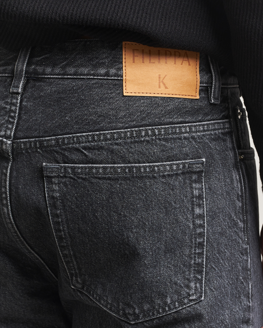 Herr | Jeans | Filippa K | Tapered Cropped Jeans Washed Black
