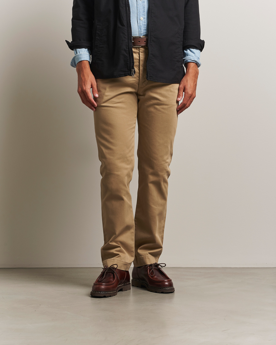 Herr | Byxor | RRL | Officers Flat Pants Military Khaki