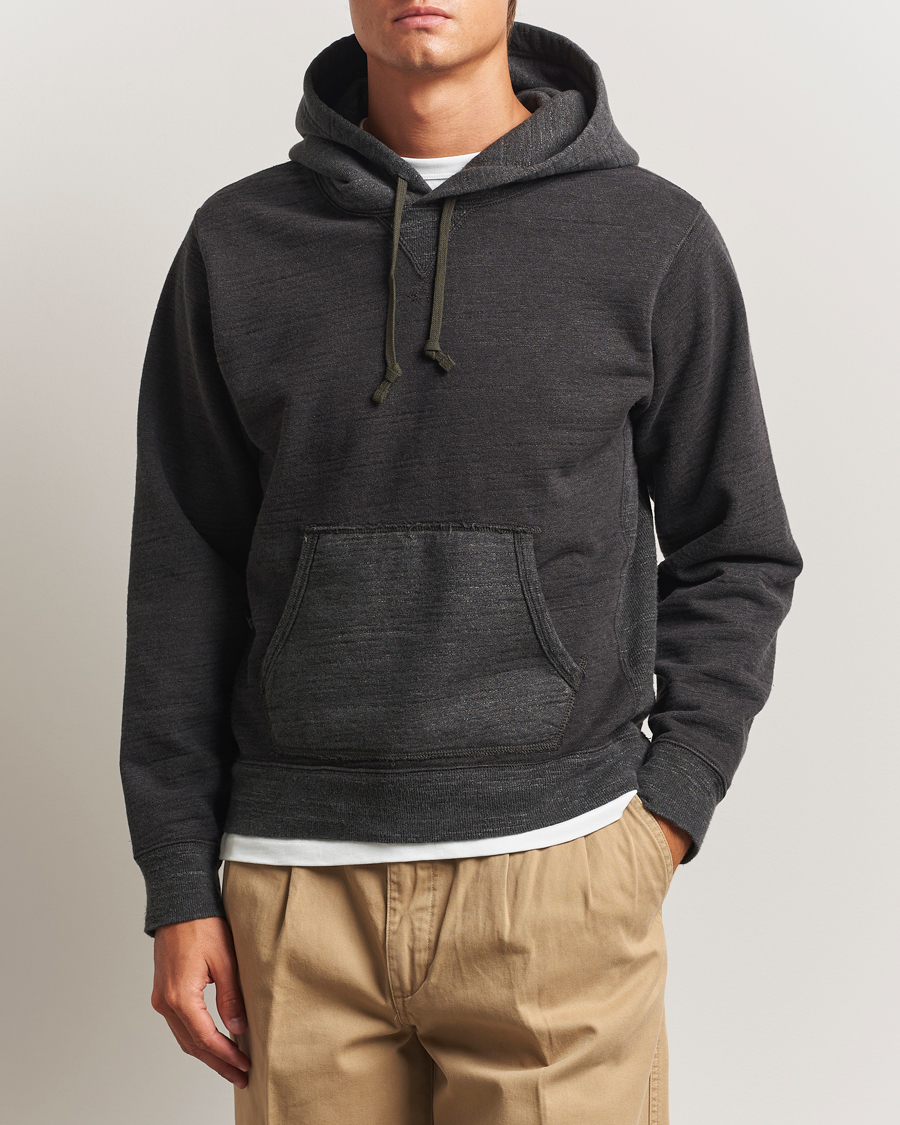 Herr | Tröjor | RRL | Two Tone Hooded Sweatshirt Charcoal