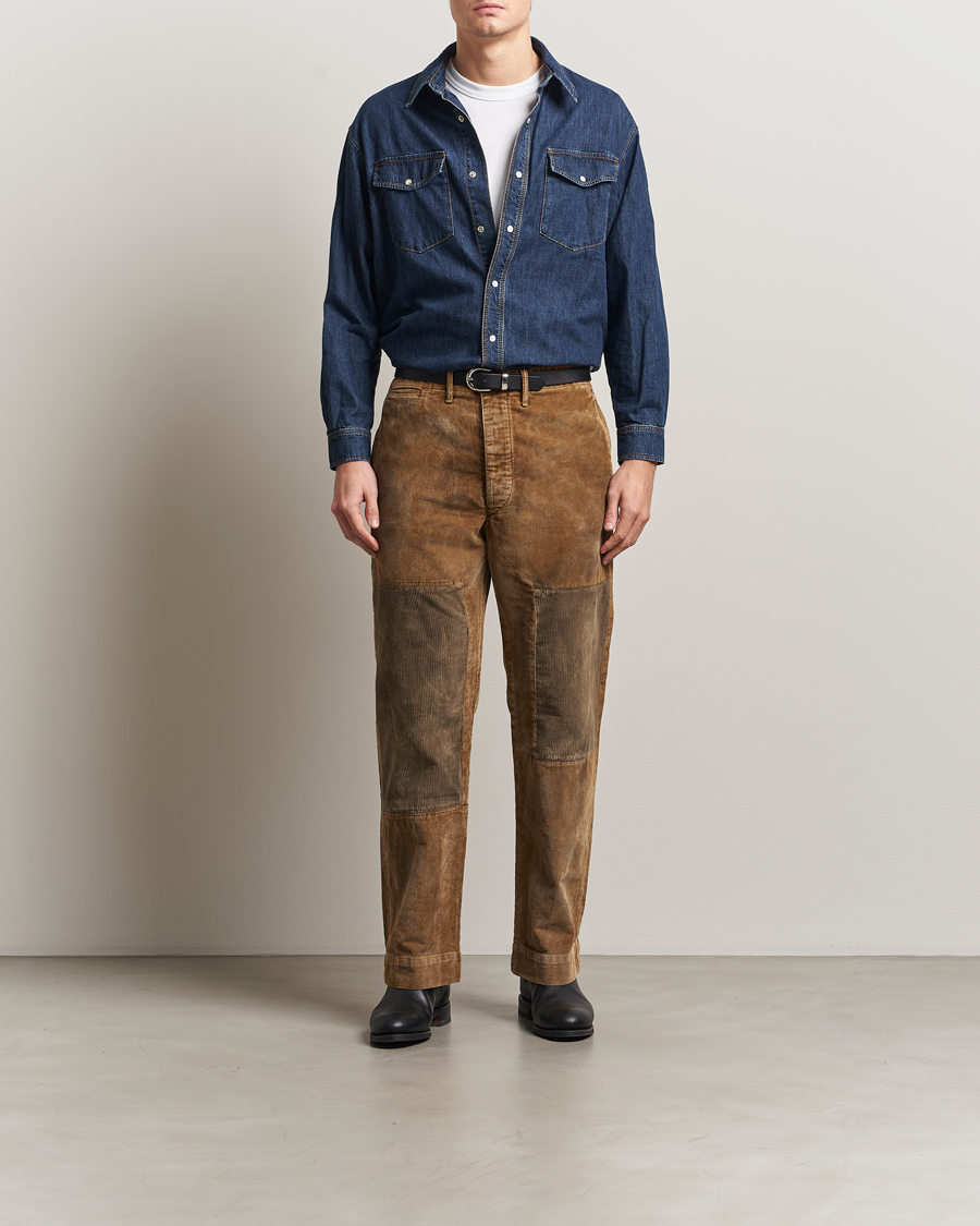 Herr | Byxor | RRL | Repaired Field Chino Faded Tan