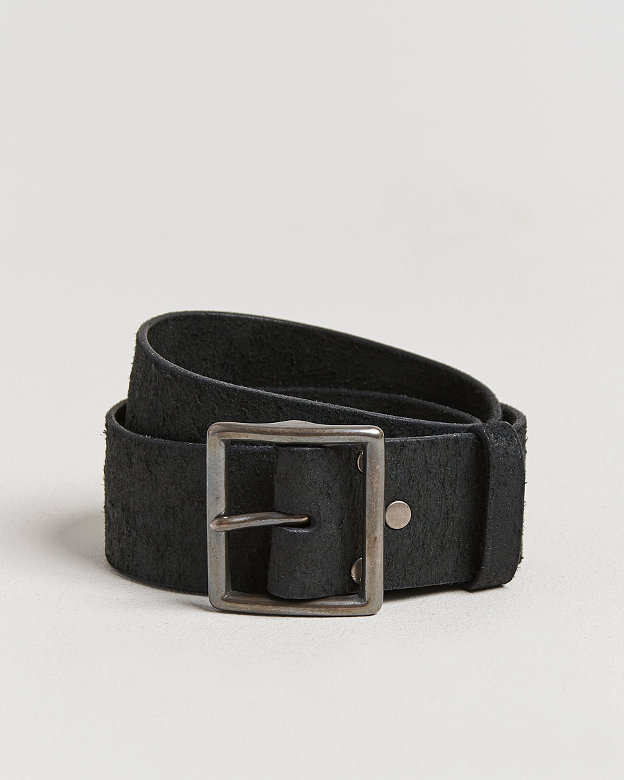 Herr | Bälten | RRL | Jones Tumbled Leather Belt Black