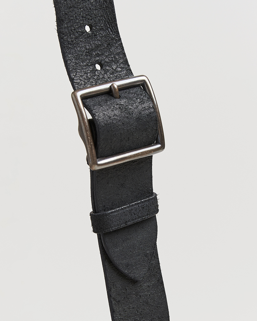 Herr | Bälten | RRL | Jones Tumbled Leather Belt Black