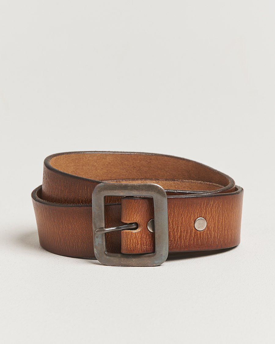 Herr | Bälten | RRL | Burling Belt Mid Brown