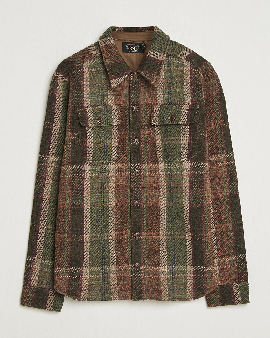 Herr | Jackor | RRL | Matlock Cashmere Shirt Jacket Olive