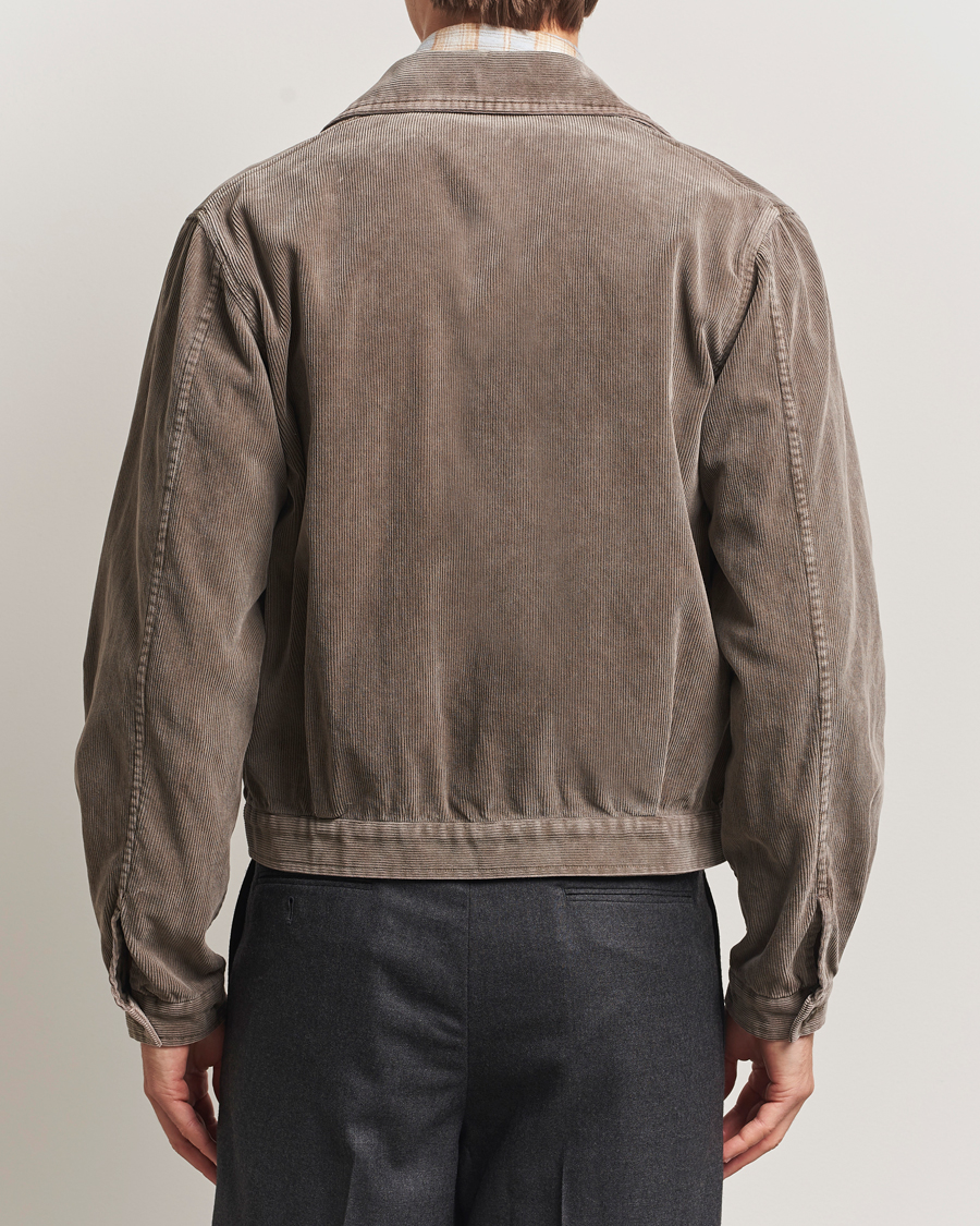 Herr | Jackor | Auralee | Corduroy Bomber Jacket Olive