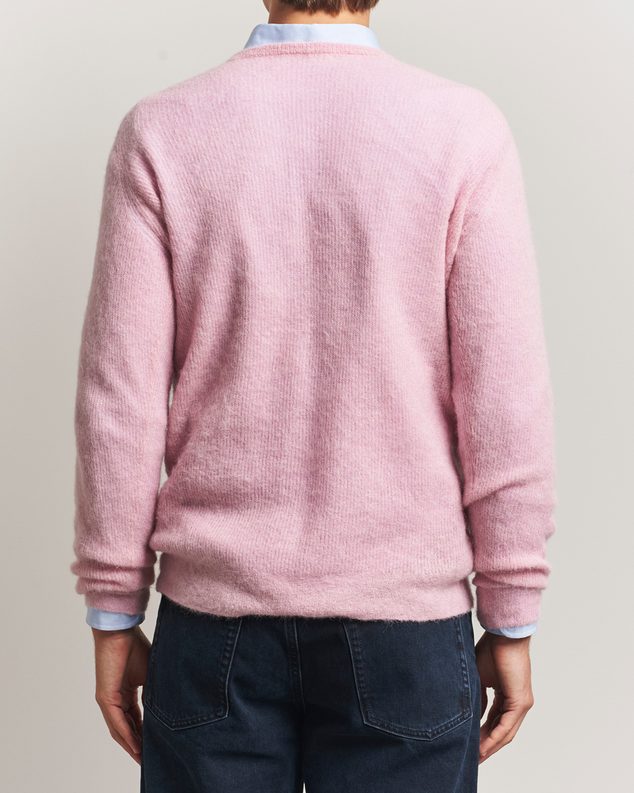 Herr | Tröjor | Auralee | Baby Alpaca Sweater Pink