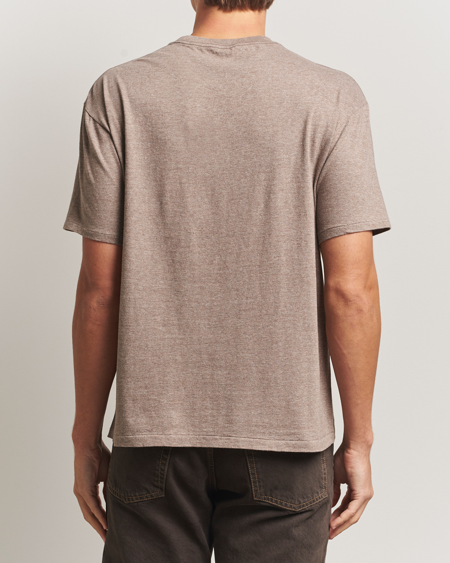 Herr | T-Shirts | Auralee | Seamless Crew Neck T-Shirt Top Brown