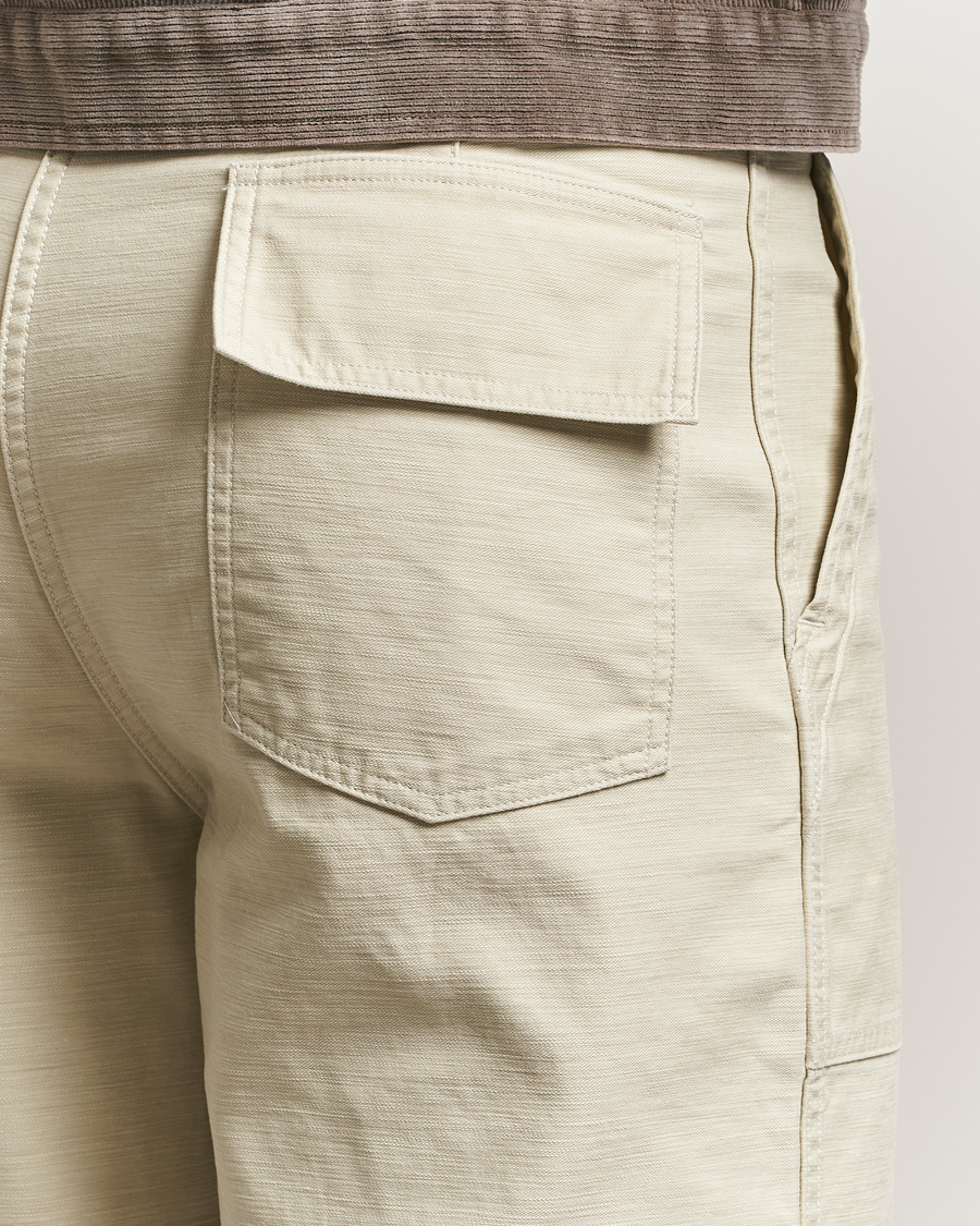 Herr | Byxor | Auralee | Bleached Satin Baker Pants Ivory