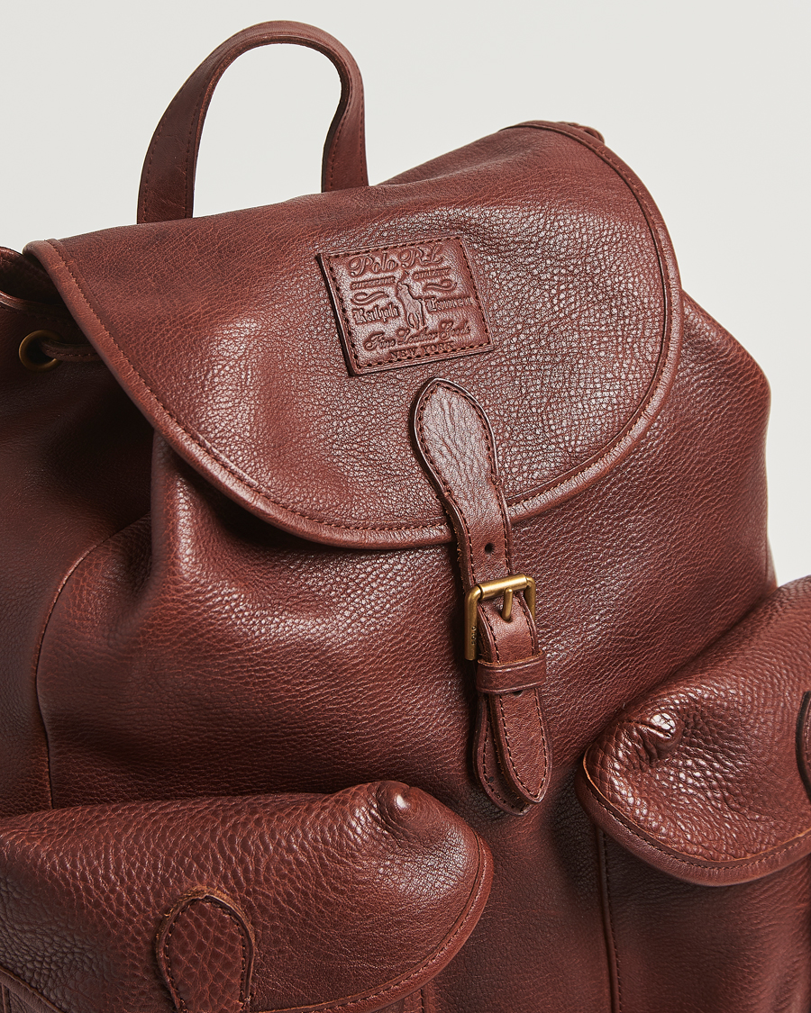 Herr | Väskor | Polo Ralph Lauren | Washed Heritage Leather Backpack British Tan