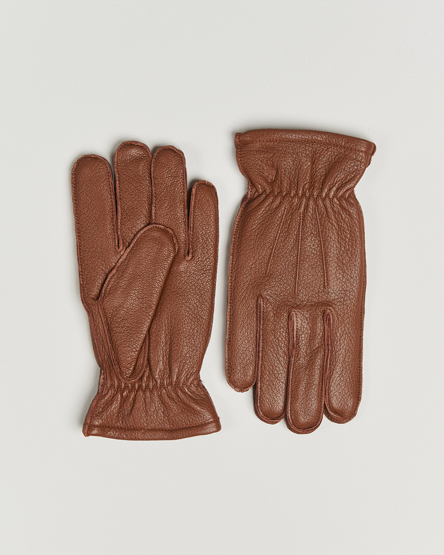 Herr | Handskar | Polo Ralph Lauren | Full Grain Leather Gloves Caramel