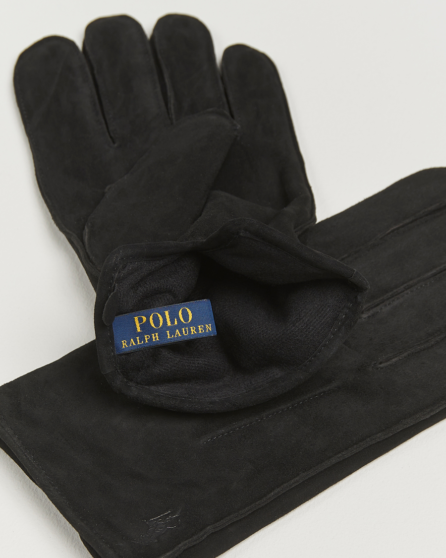 Herr | Handskar | Polo Ralph Lauren | Suede Gloves Black