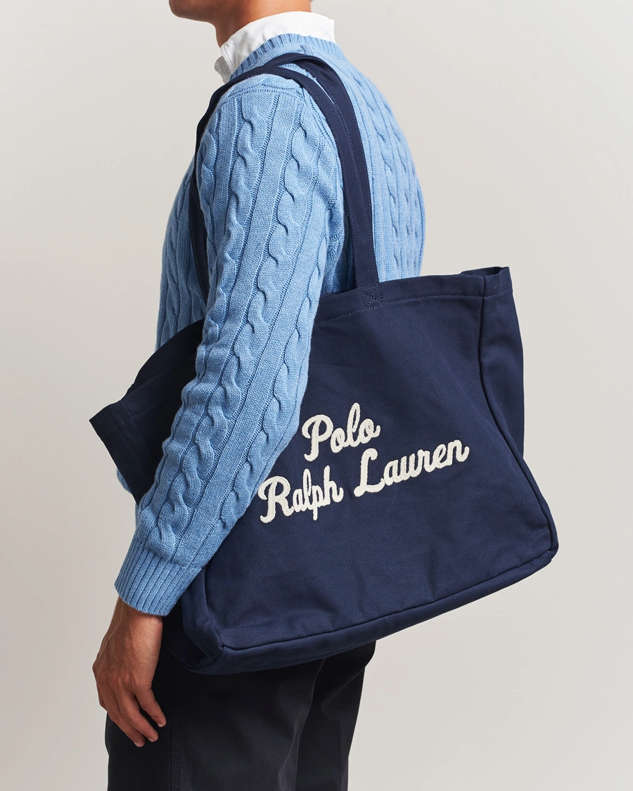 Herr | Väskor | Polo Ralph Lauren | Canvas Logo Tote Bag Newport Navy