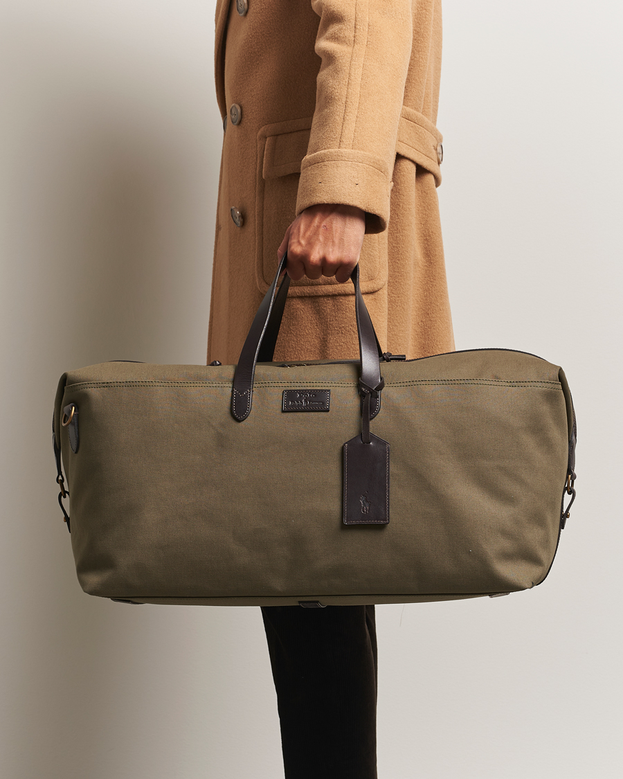 Herr | Väskor | Polo Ralph Lauren | Medium Canvas Duffle Bag Defender Green/Brown