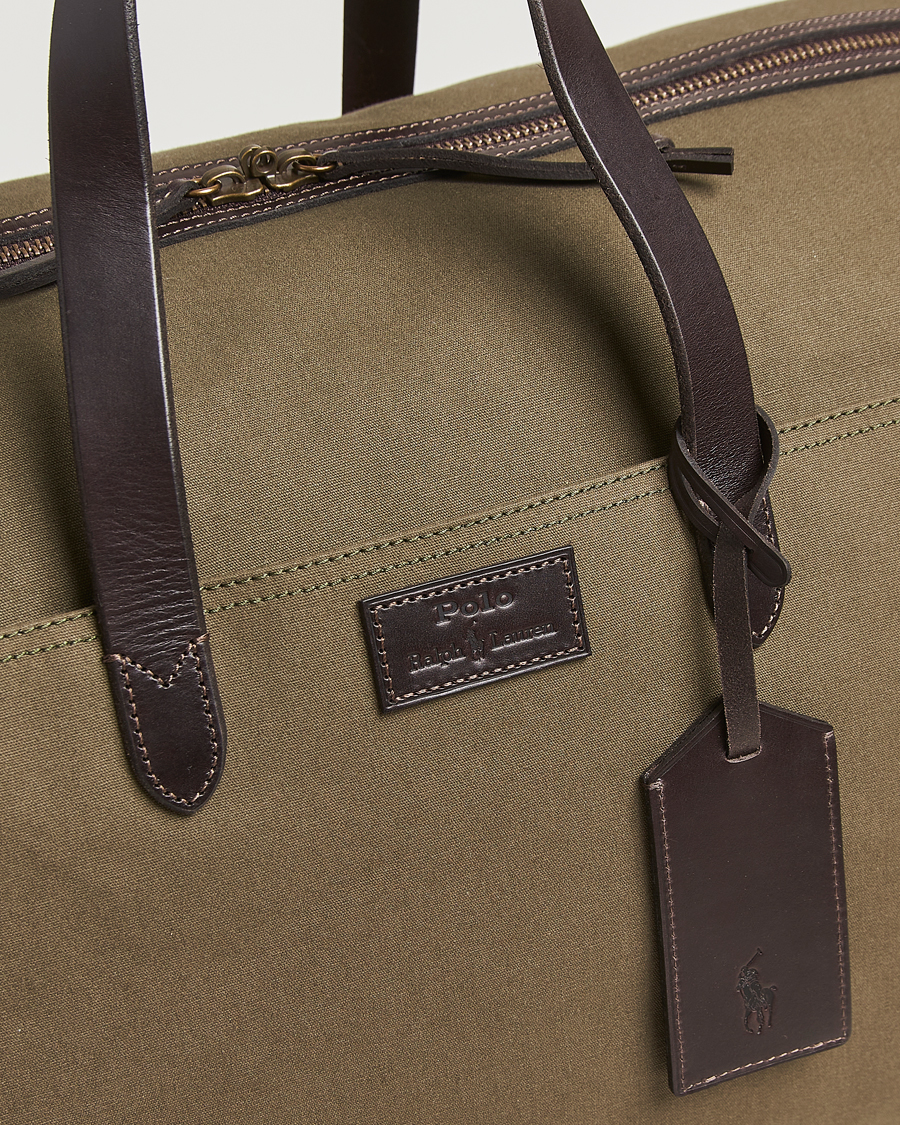 Herr | Väskor | Polo Ralph Lauren | Medium Canvas Duffle Bag Defender Green/Brown