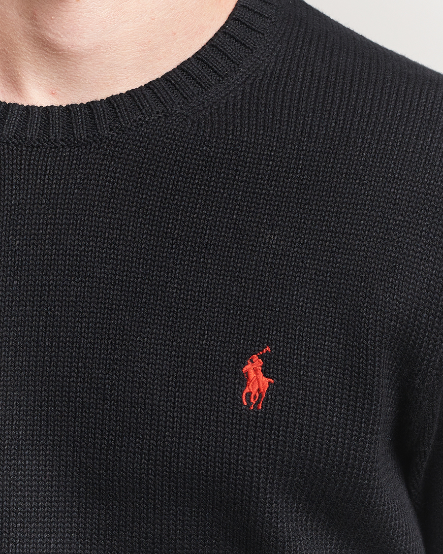 Herr | Tröjor | Polo Ralph Lauren | Cotton Crew Neck Sweater Polo Black