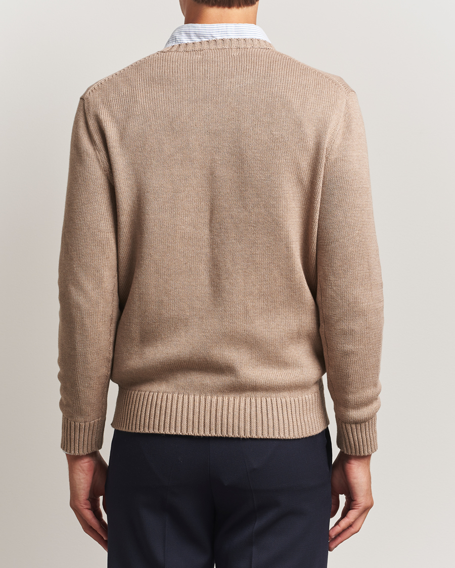 Herr | Tröjor | Polo Ralph Lauren | Cotton Crew Neck Sweater Bronze Melange