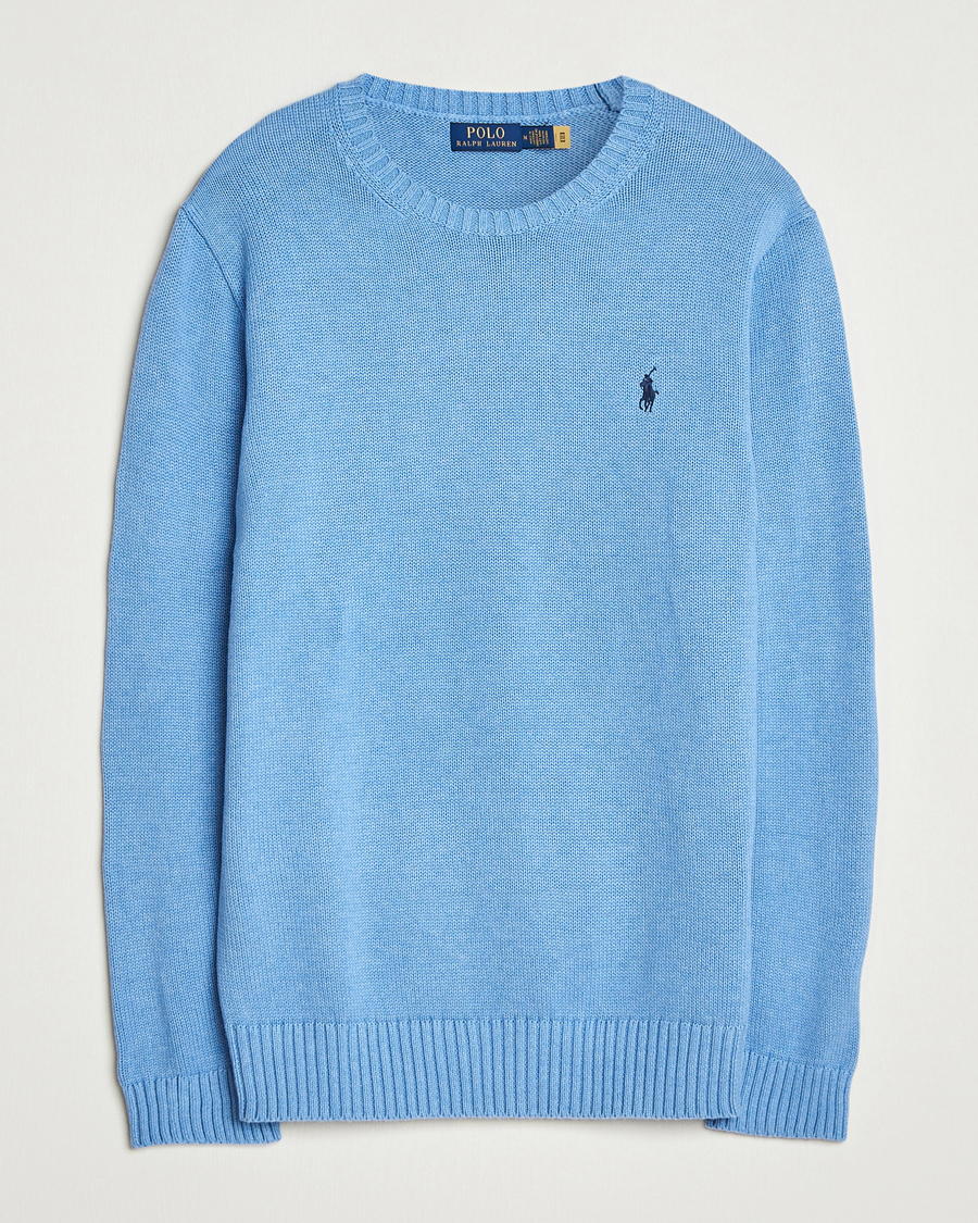 Herr | Tröjor | Polo Ralph Lauren | Cotton Crew Neck Sweater Soft Royal Heather