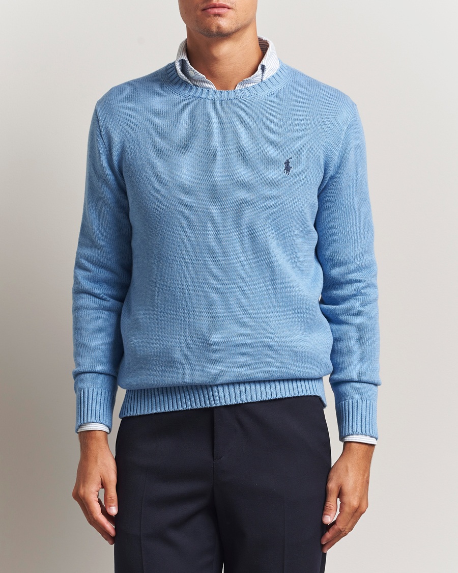 Herr | Tröjor | Polo Ralph Lauren | Cotton Crew Neck Sweater Soft Royal Heather