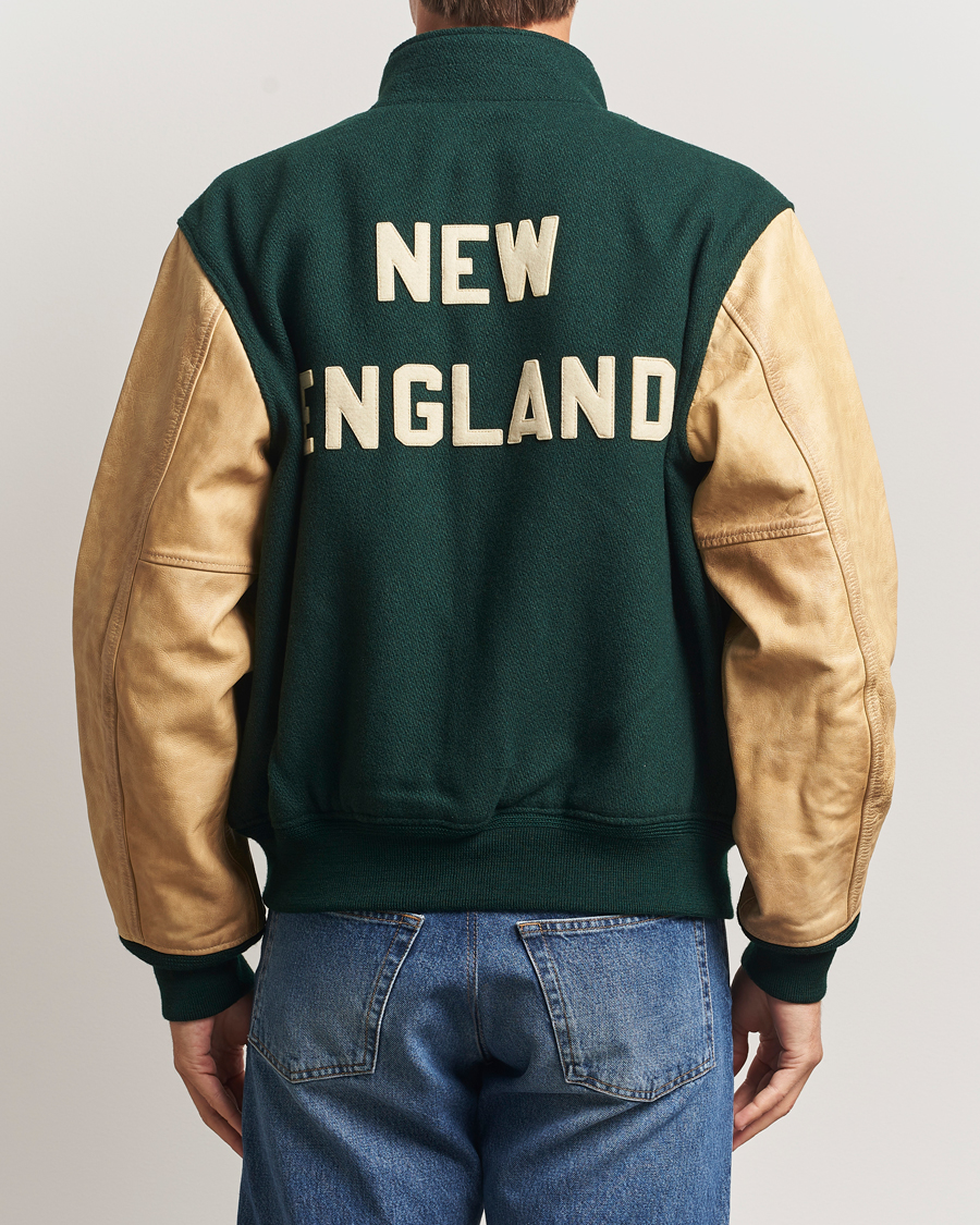 Herr | Jackor | Polo Ralph Lauren | Varsity Wool/Leather Bomber Jacket Churchill Green