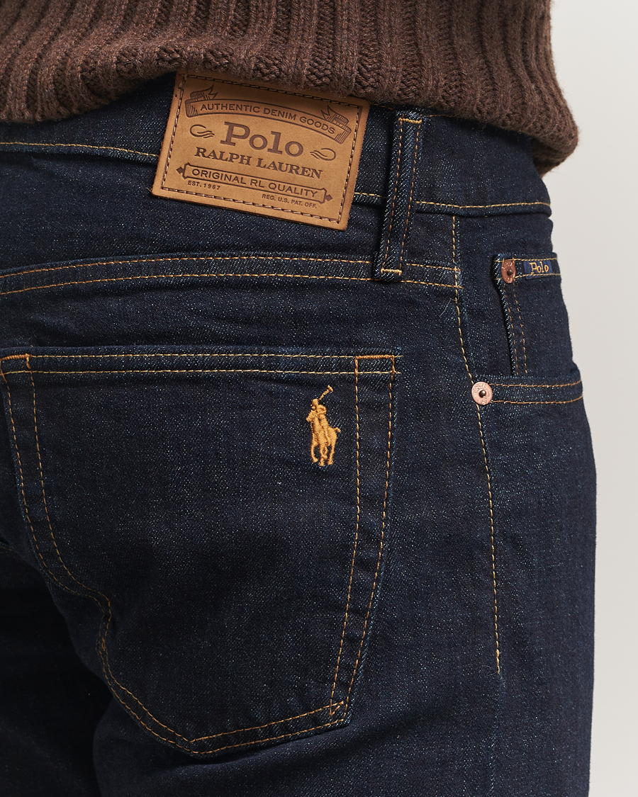 Herr | Jeans | Polo Ralph Lauren | Parkside Rinse Stretch Straight Jeans Dark Blue