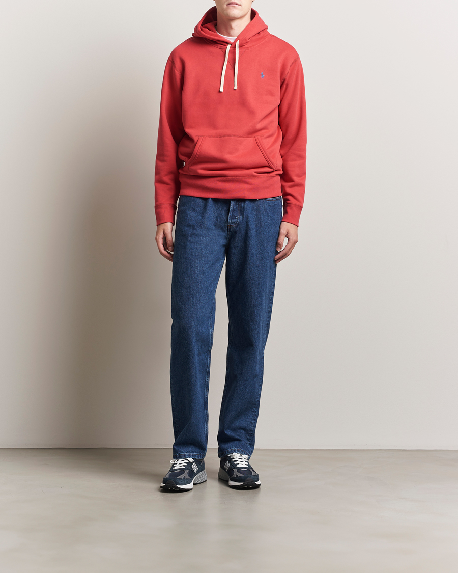 Herr | Tröjor | Polo Ralph Lauren | RL Fleece Hoodie Sunrise Red