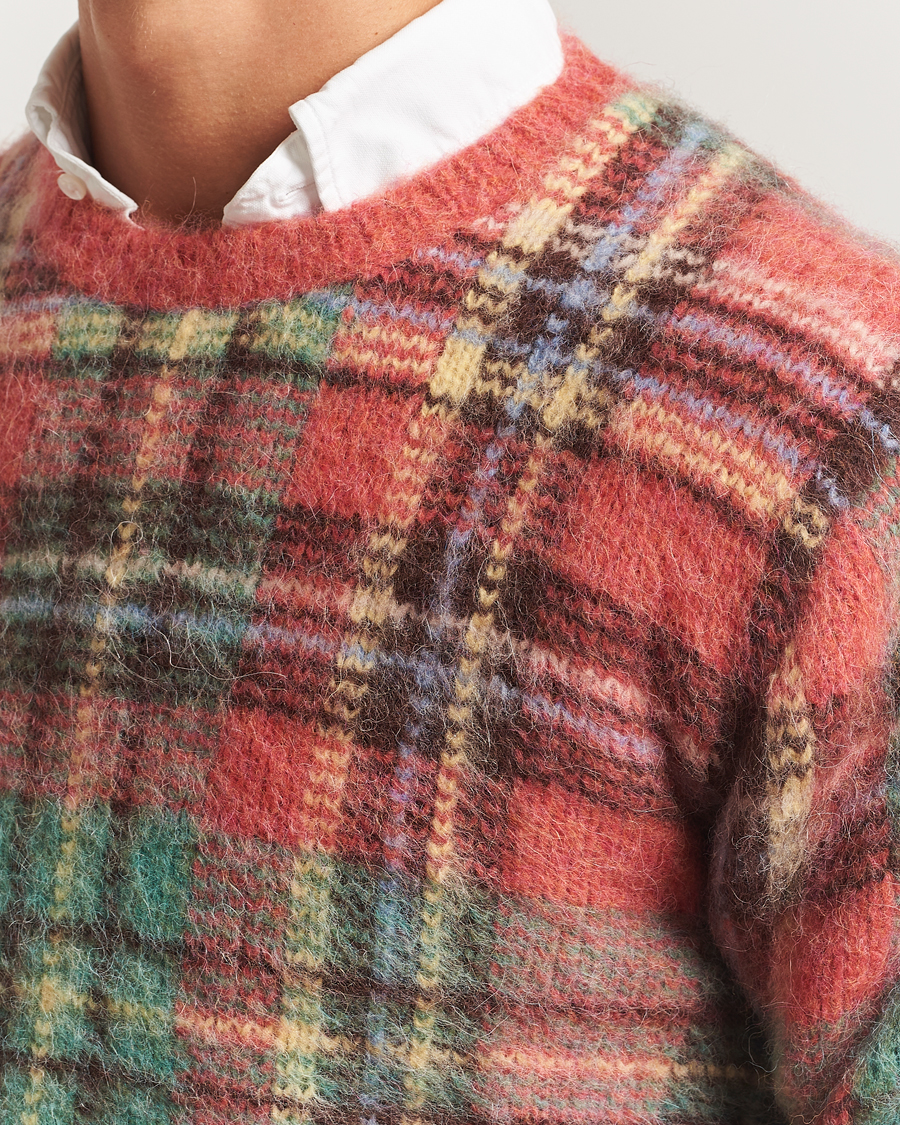 Herr | Tröjor | Polo Ralph Lauren | Checked Wool Sweater Red Combo