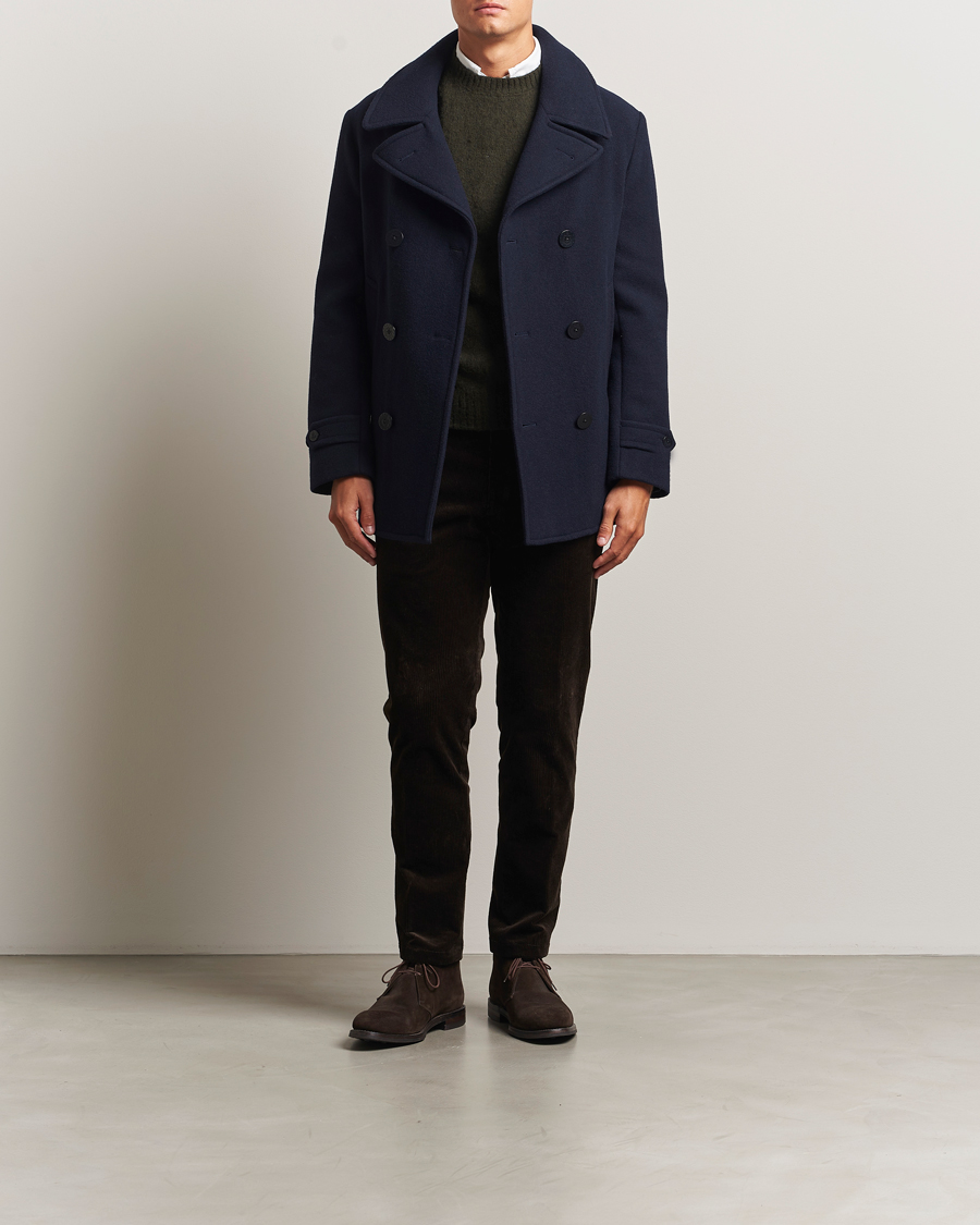 Herr | Jackor | Polo Ralph Lauren | Lightweight Melton Peacoat Navy