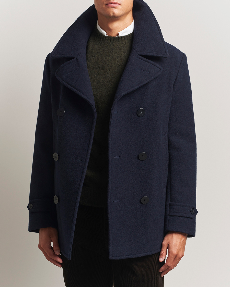 Herr | Jackor | Polo Ralph Lauren | Lightweight Melton Peacoat Navy