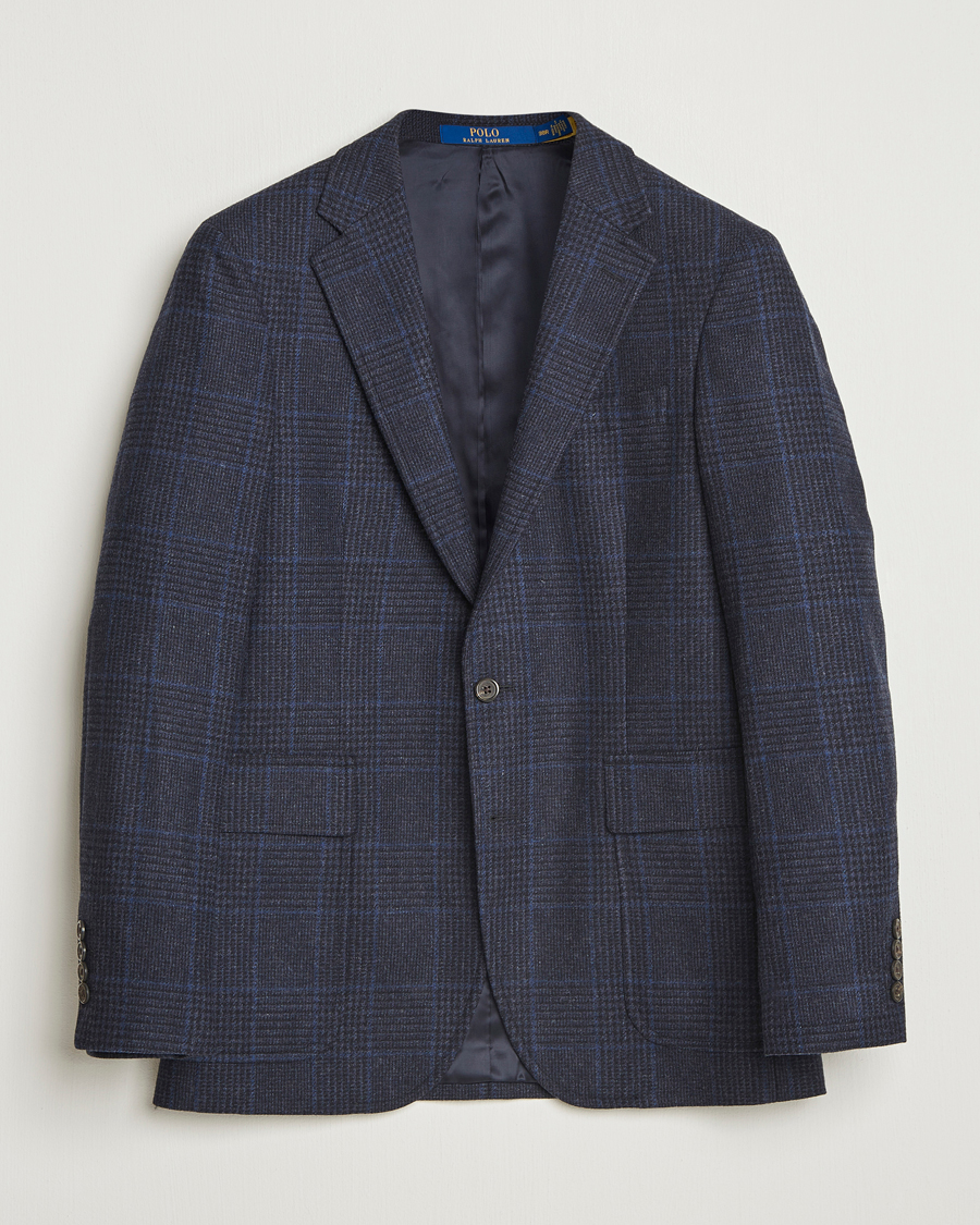 Herr | Kavajer | Polo Ralph Lauren | Single Breasted Glenplaid Sportcoat Navy Multi