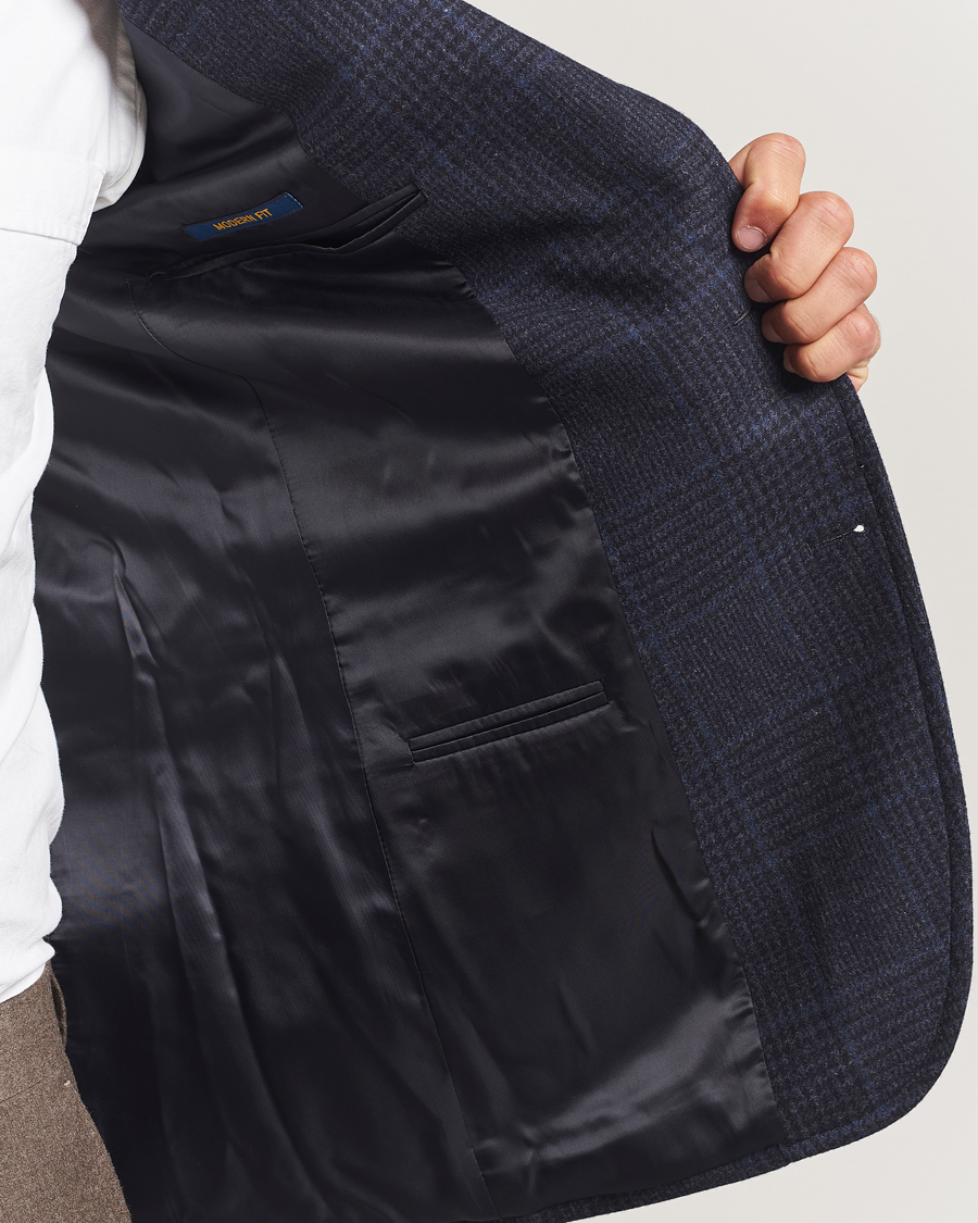 Herr | Kavajer | Polo Ralph Lauren | Single Breasted Glenplaid Sportcoat Navy Multi